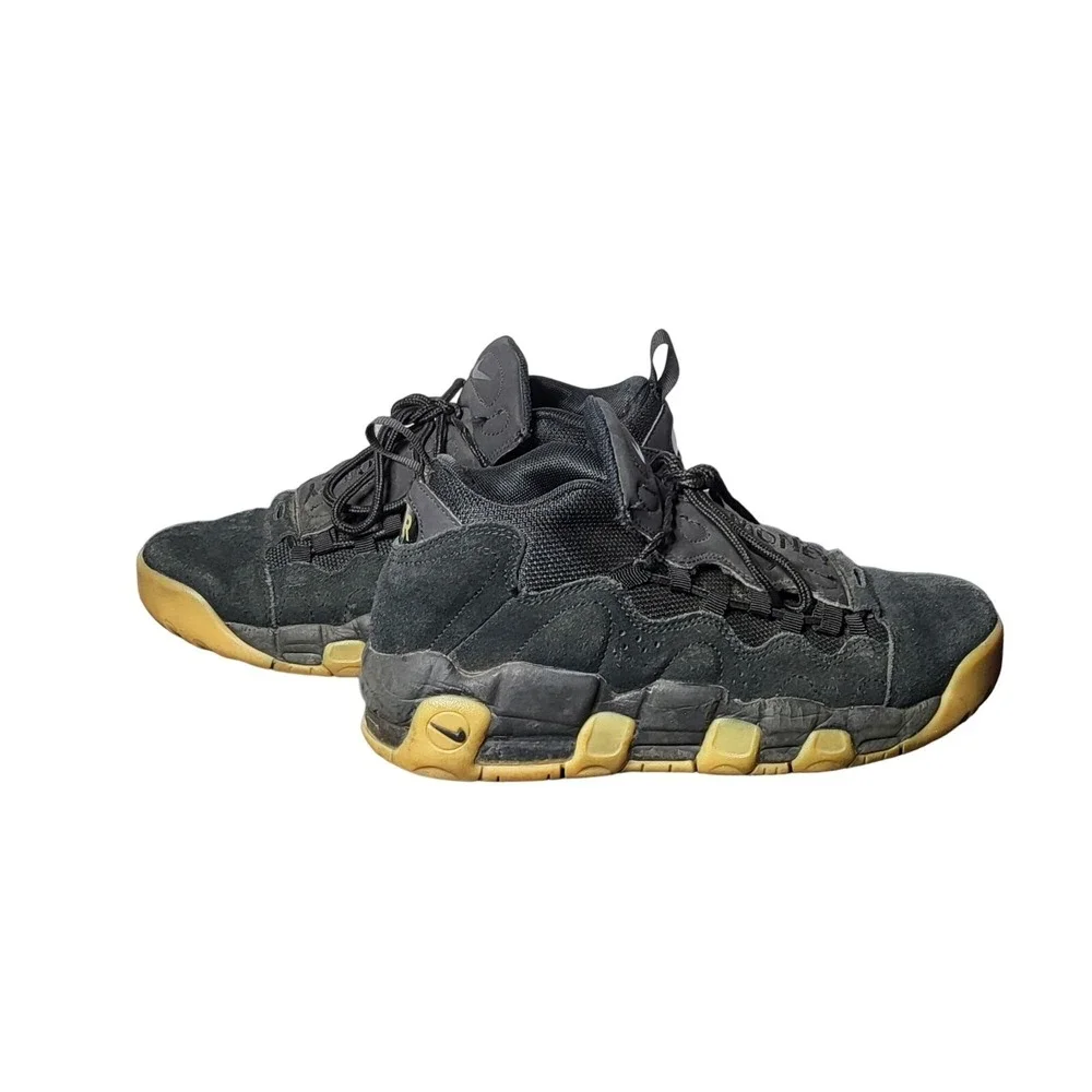 Nike Air Boy's More Money Shoes GS Sneakers AQ9359 001 Black‎ Gum Size 5 School